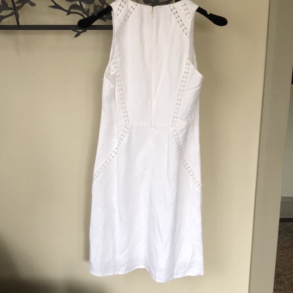 Ann Taylor White Linen Eyelet Sun Dress - Picture 5 of 7